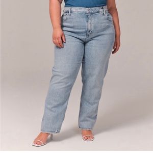 Abercrombie & Fitch Light Blue Straight Leg Jeans